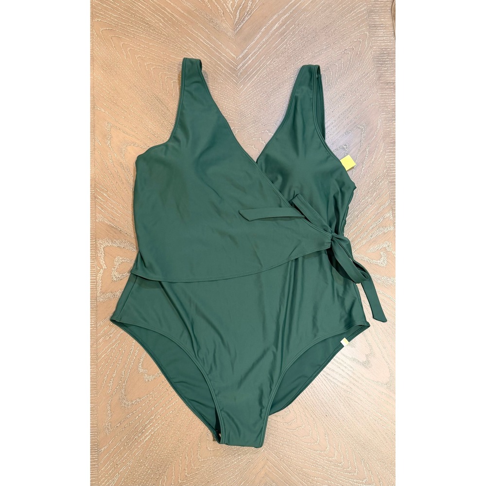 Summersalt The Wrap One-Piece Swimsuit Olive Green Size 20 NWT 140601OLV20